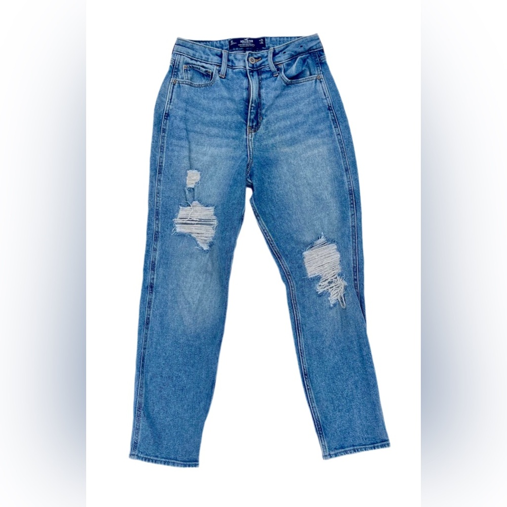 Hollister Women's Distressed Blue Jeans